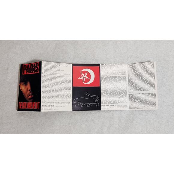 Paris The Devil Made Me Do It 1st Press Debut Tested Cassette '89/'90 Pre-owned - Picture 3 of 7